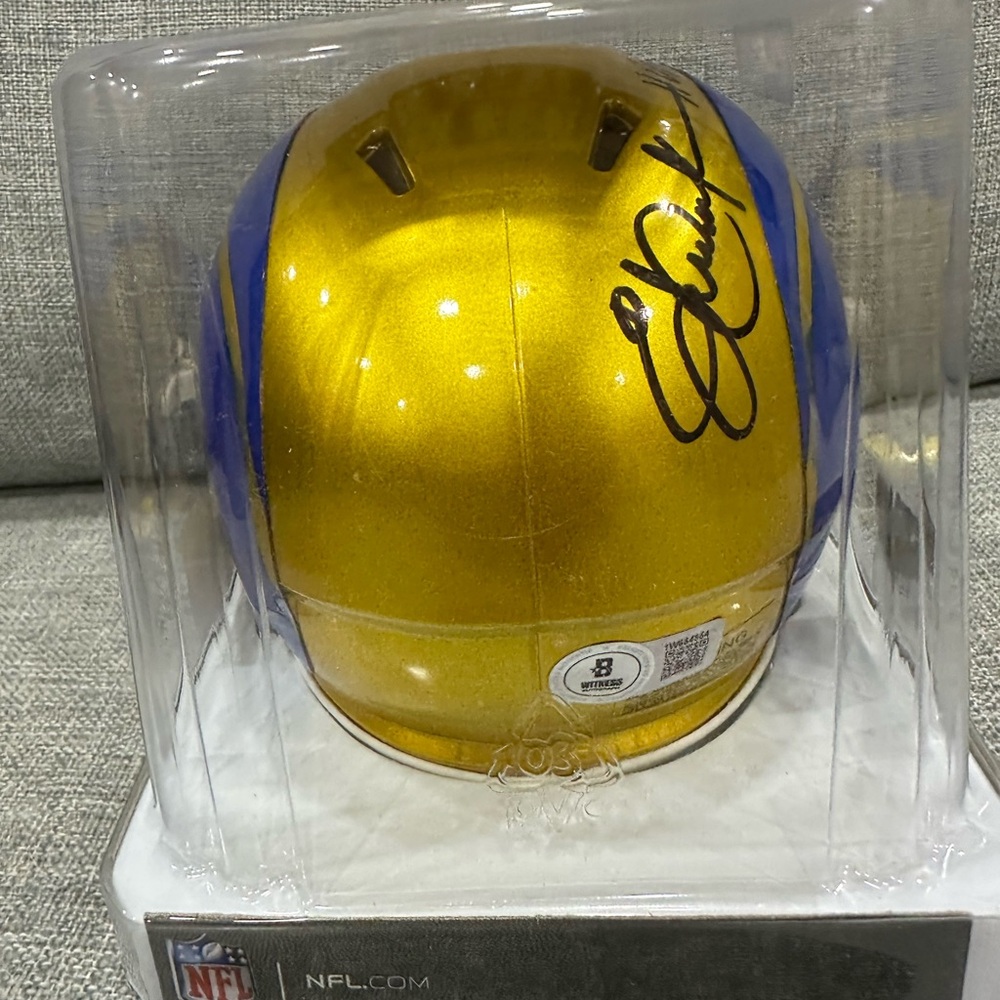 Eric Dickerson Signed Mini Helmet - Picture 5 of 7